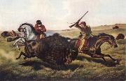 Tait Arthur Fitzwilliam, Life on the Prairie-The Buffalo Hunt